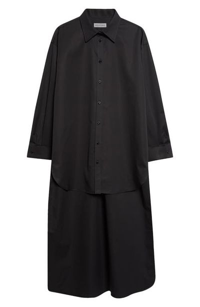 Balenciaga Balenciaga Organdi Cotton & Silk Poplin Button-Up Shirt