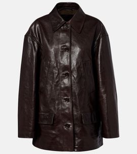 Balenciaga Balenciaga Oversized leather car coat