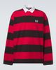 Balenciaga Balenciaga Oversized striped cotton jersey polo shirt - 1