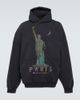 Balenciaga Balenciaga Paris Liberty distressed fleece hoodie - 1