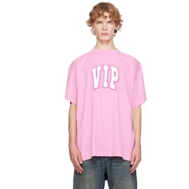 Balenciaga Balenciaga Pink 'VIP' Oversized T-shirt
