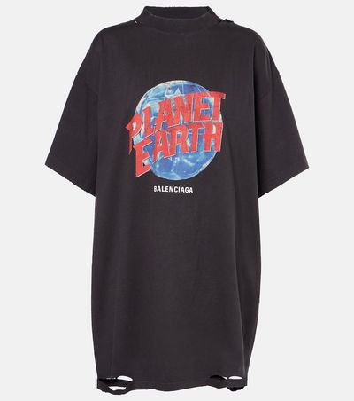 Balenciaga Balenciaga Planet Earth cotton jersey T-shirt