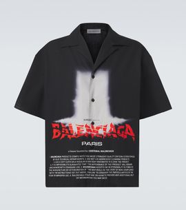 Balenciaga Balenciaga Printed cotton bowling shirt