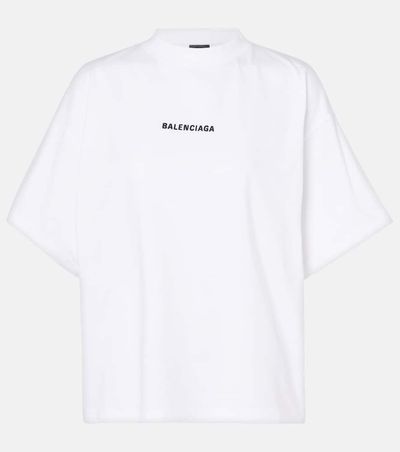 Balenciaga Balenciaga Paris Strass cotton jersey T-shirt