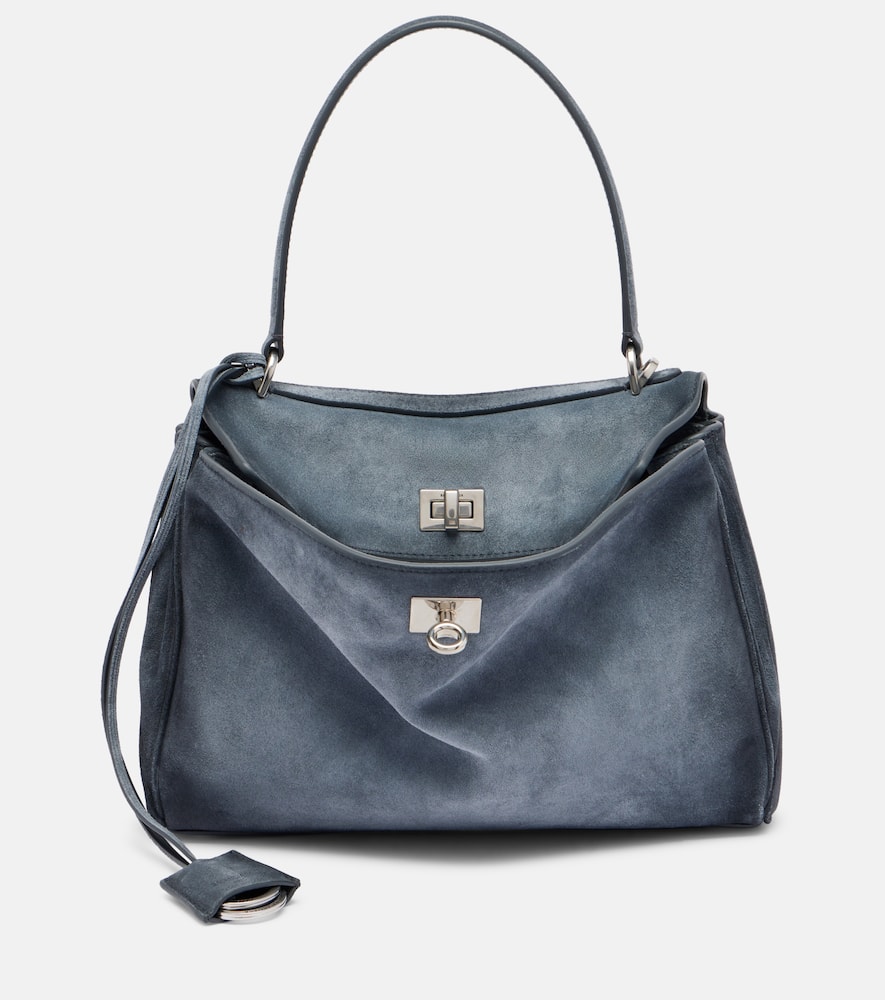 Balenciaga - Rodeo Small suede top-handle bag