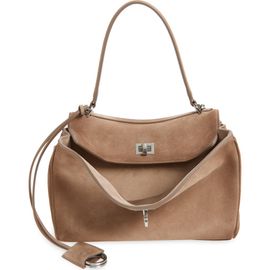 Balenciaga Balenciaga Rodeo Waxed Suede Top Handle Bag