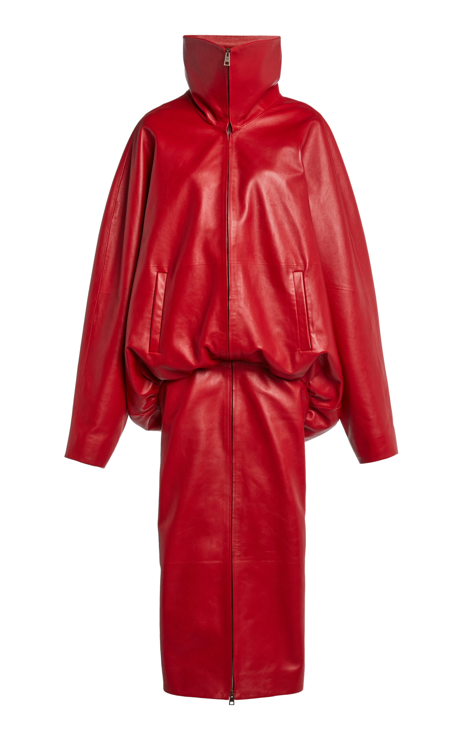 Balenciaga Balenciaga Round Leather Coat