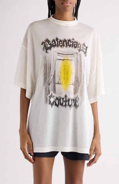 Balenciaga Balenciaga Shaped Fit Salon de Couture Graphic T-Shirt