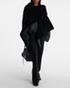 Balenciaga Balenciaga Shearling-trimmed leather scarf - 2