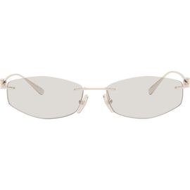 Balenciaga Balenciaga Silver Nano D-Frame Sunglasses