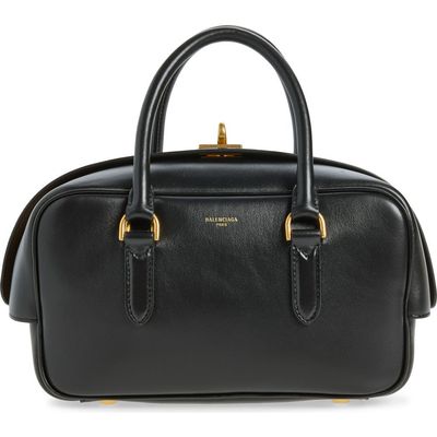 Balenciaga Balenciaga Small Le 7 Leather Bowling Bag