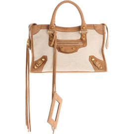 Balenciaga Balenciaga Small Le City Canvas & Leather Bag