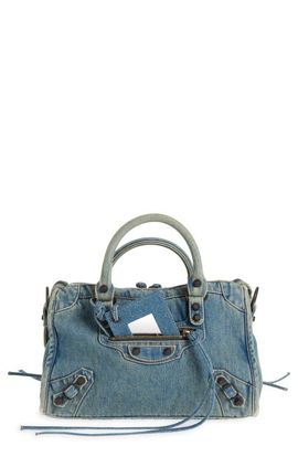 Balenciaga Balenciaga Small Le City Denim Top Handle Bag