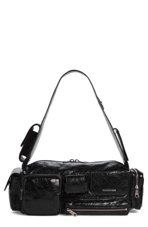 Balenciaga Balenciaga Small Superbusy Crinkle Leather Sling Bag