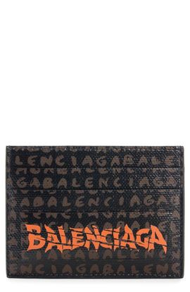 Balenciaga Balenciaga Snob Allover Logo Card Holder