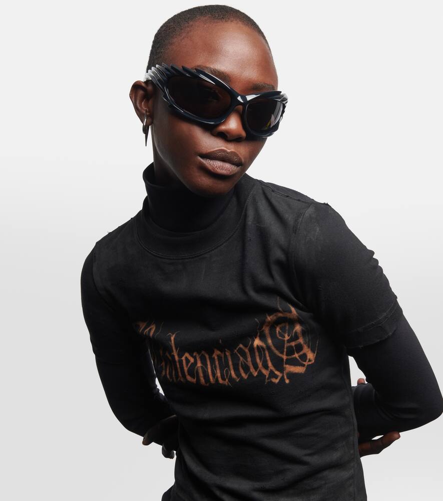 balenciaga spike sunglasses 希少 balenciaga spike sunglasses black