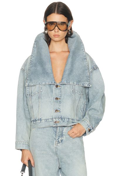 Balenciaga Balenciaga Standing Collar Boxy Jacket