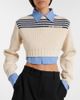 Balenciaga Balenciaga Striped cropped cotton sweater - 2