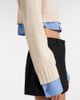 Balenciaga Balenciaga Striped cropped cotton sweater - 4