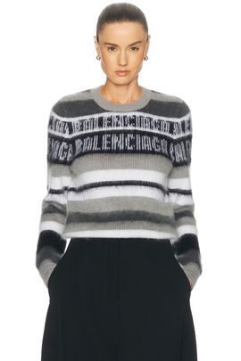 Balenciaga Balenciaga Stripped Crewneck Sweater