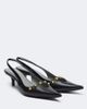 Balenciaga Balenciaga Studded leather slingback pumps - 1