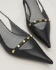Balenciaga Balenciaga Studded leather slingback pumps - 4