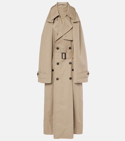 Balenciaga Balenciaga Suspended Trench cotton twill midi dress