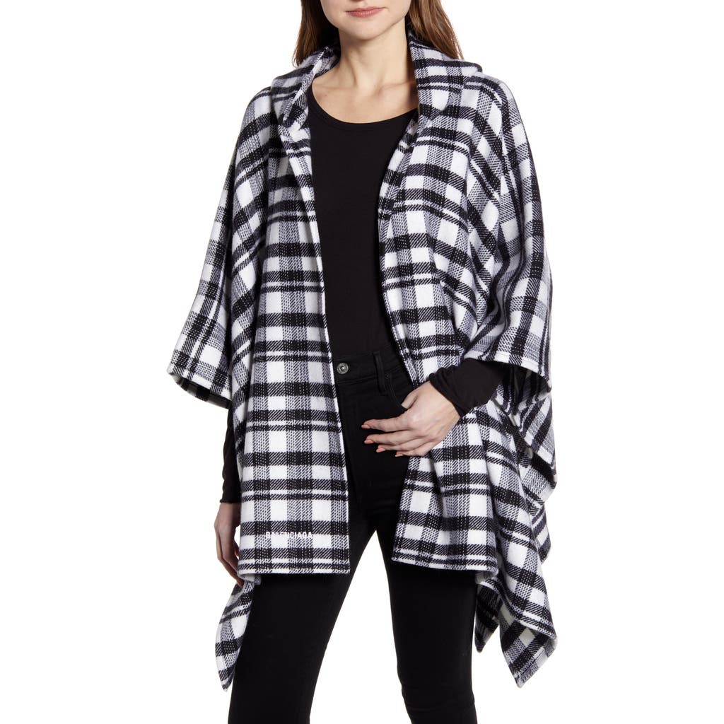 Balenciaga Balenciaga Tartan Plaid Hooded Wool Poncho