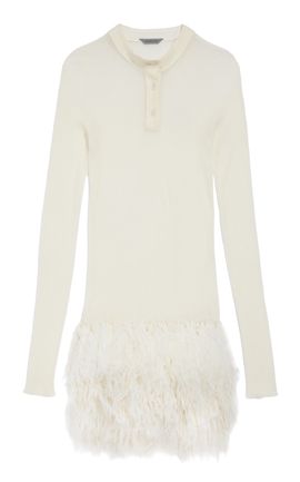 Balenciaga Balenciaga Tassle Cotton Henley Sweater