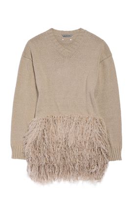 Balenciaga Balenciaga Tassle CottonLinen Sweater