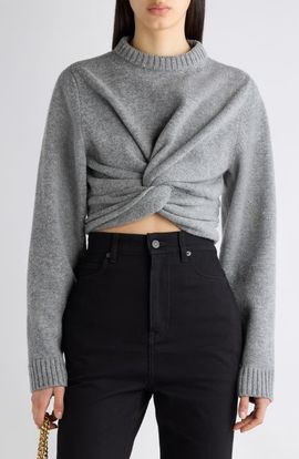 Balenciaga Balenciaga Twist Front Wool Sweater