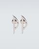 Balenciaga Balenciaga Typo logo earrings - 1