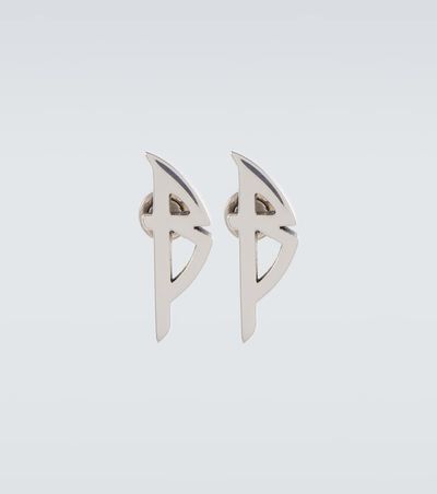 Balenciaga Balenciaga Typo logo earrings