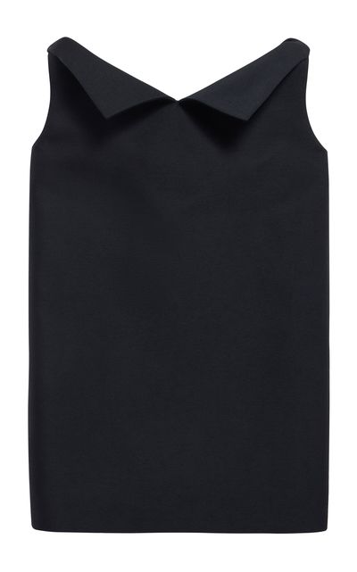 Balenciaga Balenciaga Vareuse WoolBlend Scuba Mini Dress Black FR 34