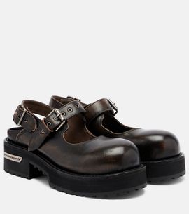 Balenciaga Balenciaga Venom leather Mary Jane flats