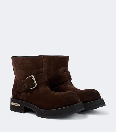 Balenciaga Balenciaga Venom suede biker boots