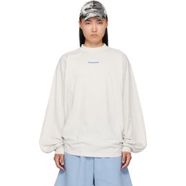 Balenciaga Balenciaga White Distressed Long-Sleeve T-Shirt