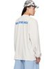 Balenciaga Balenciaga White Distressed Long-Sleeve T-Shirt - 3