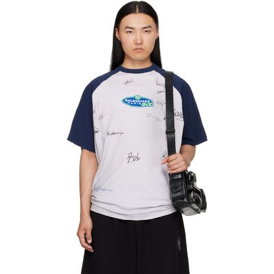 Balenciaga Balenciaga White Raglan Sleeves T-Shirt