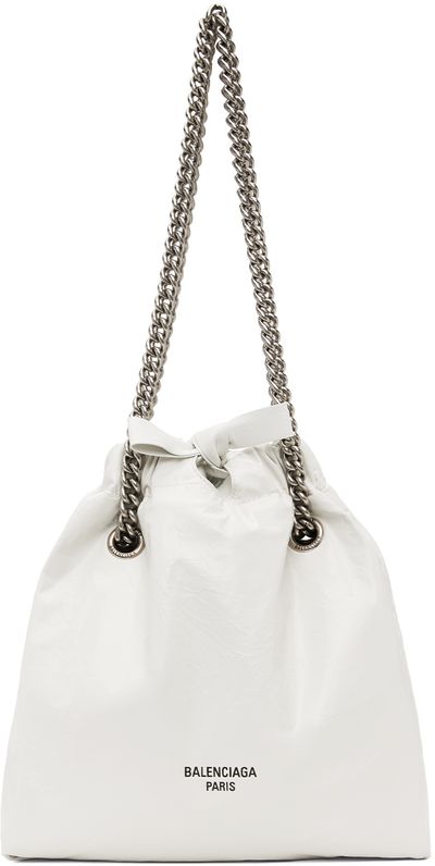 Balenciaga Balenciaga White Small Crush Tote