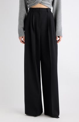 Balenciaga Balenciaga Wide Leg Wool Trousers