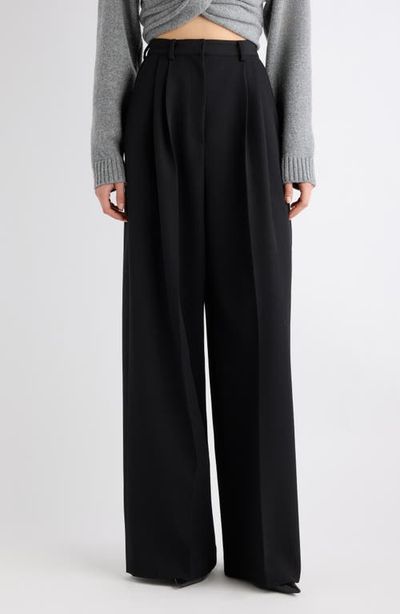 Balenciaga Balenciaga Wide Leg Wool Trousers