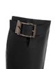 Balenciaga Balenciaga Women's Buckle Tall Leather Boots - 5