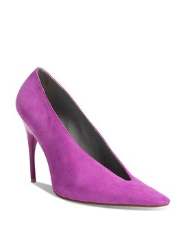 Balenciaga Balenciaga Women's Duchesse Suede Pointed Pumps