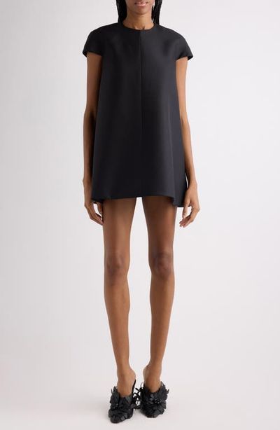 Balenciaga Balenciaga Wool & Silk Crepe Babydoll Minidress
