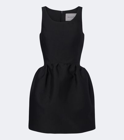Balenciaga Balenciaga Wool and silk-blend minidress
