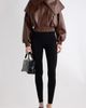 Balenciaga Balenciaga Wrap Collar Leather Blouson - 2