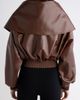 Balenciaga Balenciaga Wrap Collar Leather Blouson - 3