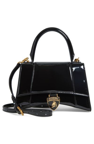 Balenciaga Balenciaga x Automobili Lamborghini Small Hourglass Patent Leather Top Handle Bag