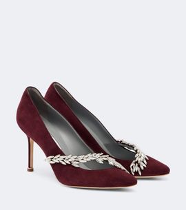 Balenciaga Balenciaga x Manolo Blahnik embellished suede pumps